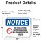 Signmission No Soliciting No Trespassing Sign, Vinyl Decal, 14in W x 10in L, 2PK OS-2PACK-NS-D-1014-L-14831 - alternate 4